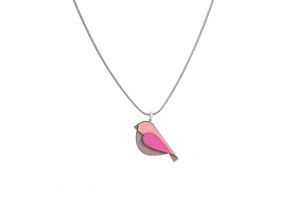 Pink Bird Pendant