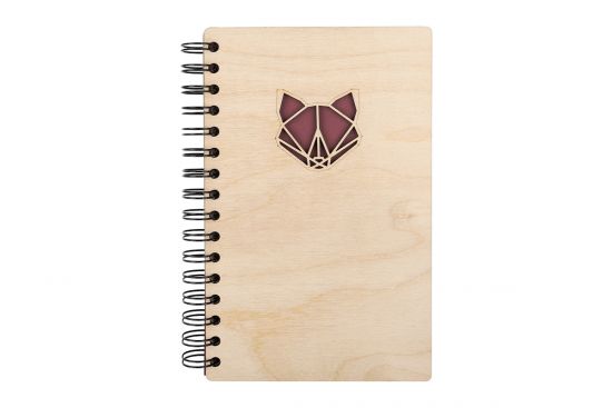 Fox A5 Wooden Notebook