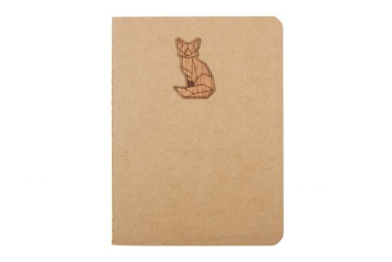 Sitting Fox B7 Blank Notebook