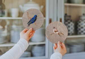 Thrushbird Wooden Image