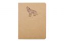 Walking Wolf B7 Blank Notebook