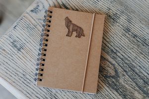 Walking Wolf A6 Lined Notebook