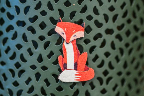 Cute Fox Brooch