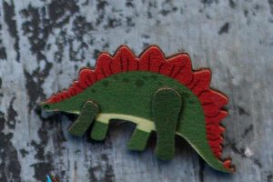 Cute Stego Brooch